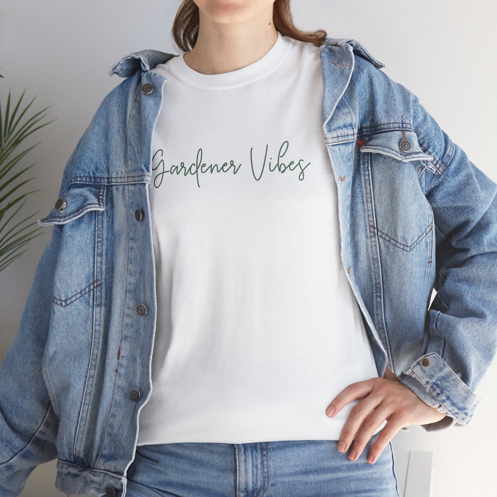 AUS -  Gardener Vibes Green Text T-shirt