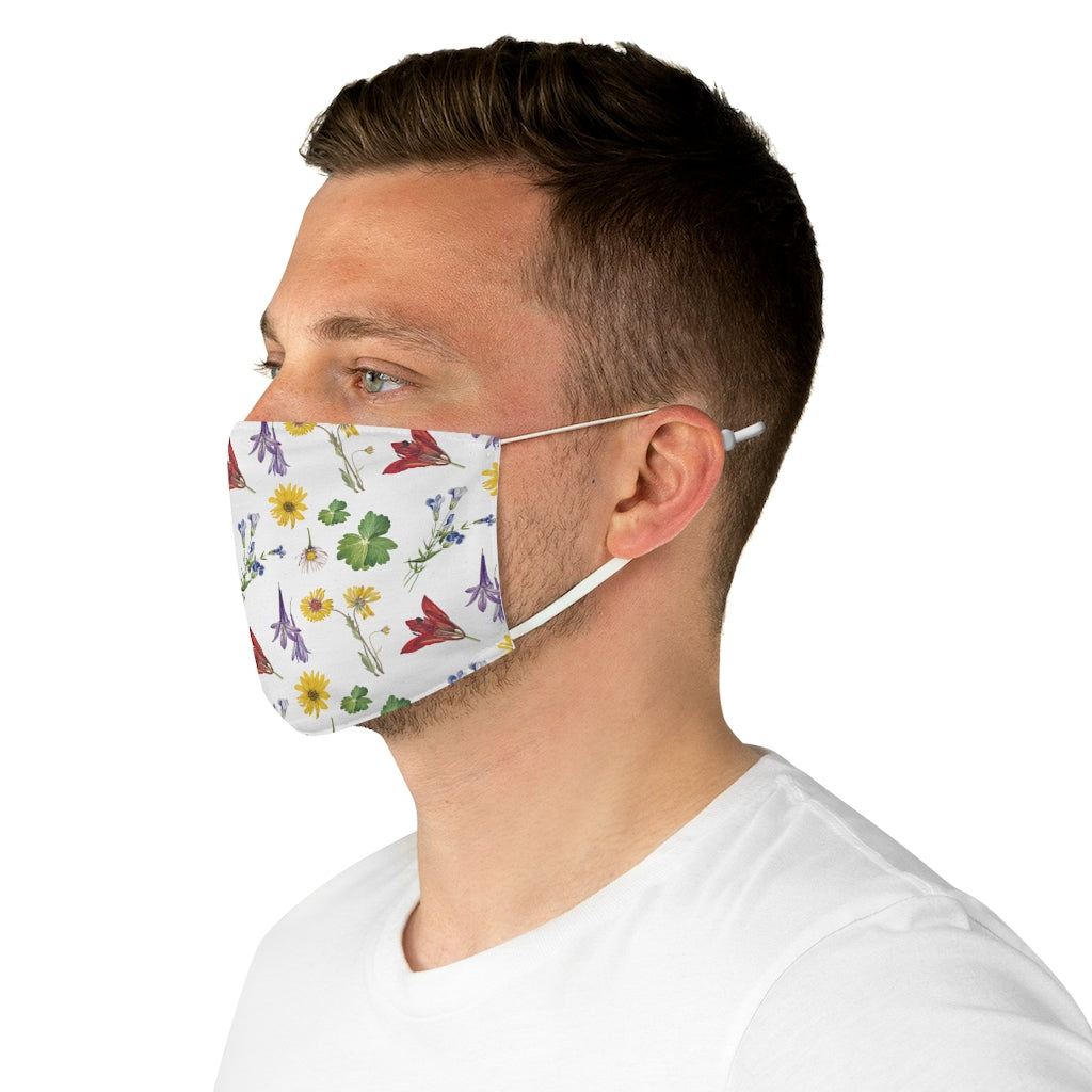 Garden Floral Fabric Face Mask