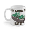 I'm going to bed wood garden bed mug